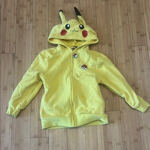 Pokemon Yellow and Black Pikachu Zip-Up Hoodie